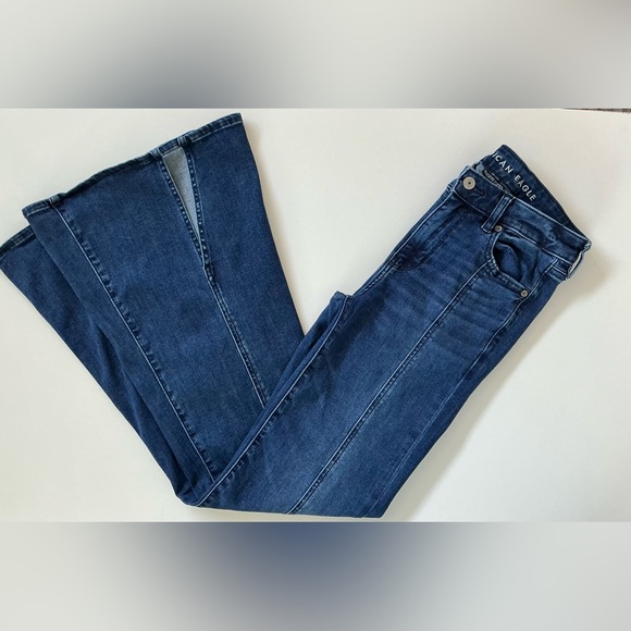 American Eagle Festival Flare Sz 4 - Picture 4 of 8